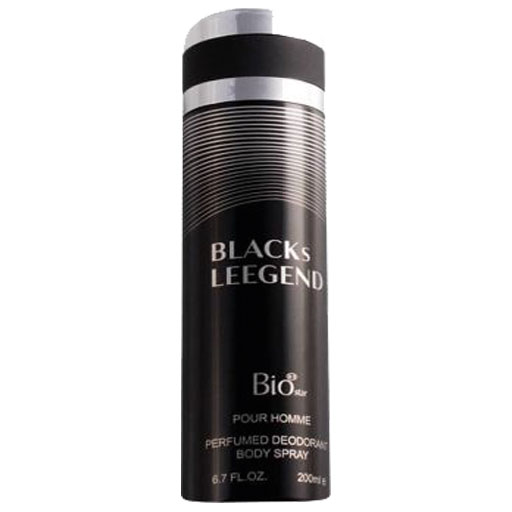 اسپری مردانه بیو استار مدل Black Legend حجم 200 میلی‌لیتر