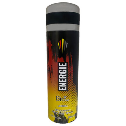 اسپری مردانه بیو استار مدل Energie با رایحه خنک و تلخ. ترکیبی پرانرژی از نعناع، گریپفروت و ادویهها، ایدهآل برای استفاده روزانه در فصول گرم.