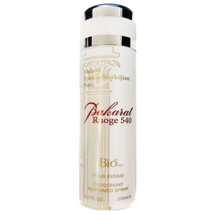 اسپری بیو استار مدل Baccarat 540 با رایحهای گرم و شیرین و ترکیبی از نتهای کهربایی و چوبی. عطری لوکس و خاص، مناسب برای زنان و مردان در فصول سرد.