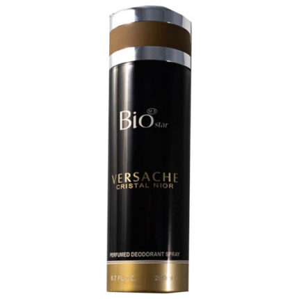 اسپری زنانه بیو استار مدل Crystal Noir با رایحهای گرم و شیرین و ترکیبی از نتهای ادویهای، نارگیل و گلهای سفید. عطری مرموز و فریبنده، مناسب برای شبهای سرد.