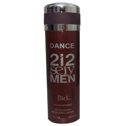 اسپری بدن بیو استار رایحه 212 SEXY MEN با طبع گرم و تند و گروه بویایی شرقی-چوبی مناسب فصل پاییز و زمستان، عرضه شده در فروشگاههای نیکی.