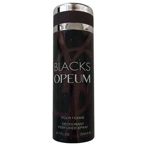 BioStar-8 اسپری بدن زنانه بیو استار مدل BLACK OPIUM با ترکیب رایحه گلهای سفید، وانیل شیرین و نت قهوهای گرم، اغواکننده و خاص برای فصول سرد