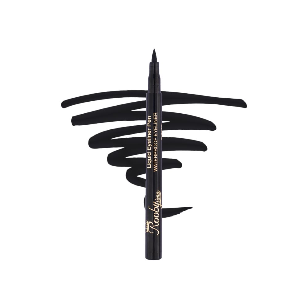 IMG_7381 خط چشم نمدی و ضد آب روبی سیما با بدنه مشکی و اپلیکاتور باثبات برای کشیدن خطوط صاف و پررنگ