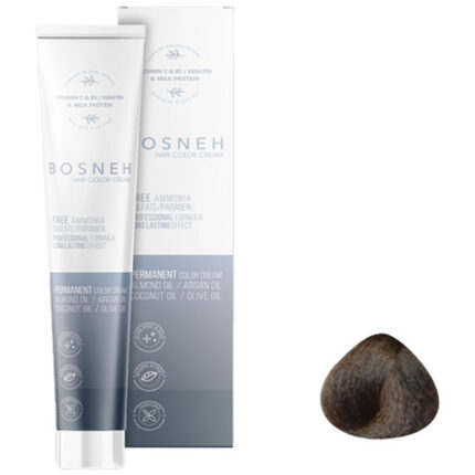 فروشگاه های نیکی رنگ مو بوسنه بدون آمونیاک سری زیتونی شماره ۶.۸