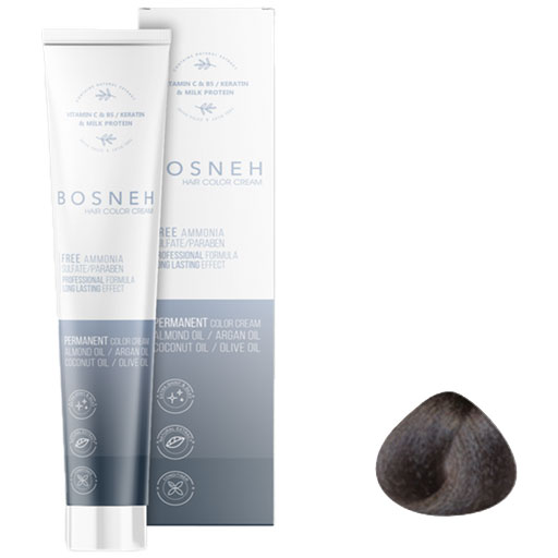 hiniki-bosneh-7.1 فروشگاه های نیکی رنگ مو بوسنه بدون آمونیاک سری دودی شماره ۷.۱