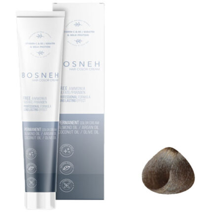 فروشگاه های نیکی رنگ مو بوسنه بدون آمونیاک سری زیتونی شماره ۸.۸