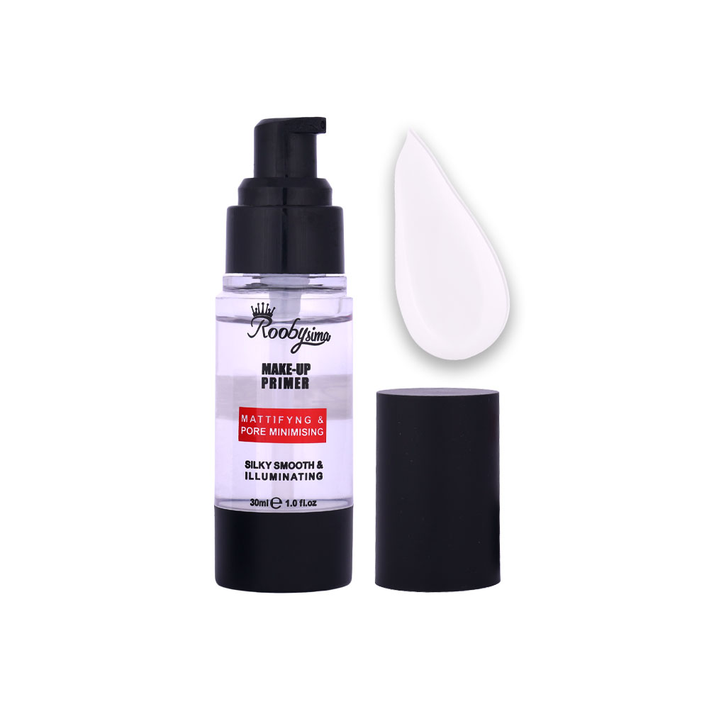 rooby-sima-primer-II پرایمر آرایش روبی سیما، بهترین زیرساز برای داشتن پوستی صاف و مات. این پرایمر با بافت ابریشمی و فرمولاسیون بیرنگ، منافذ باز پوست را محو کرده، چربی و براقیت پوست را کنترل میکند و ماندگاری آرایش شما را به شکل چشمگیری افزایش میدهد.