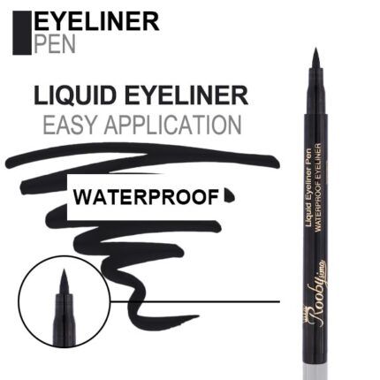 خط چشم نمدی و ضد آب روبی سیما با بدنه مشکی و اپلیکاتور باثبات برای کشیدن خطوط صاف و پررنگ