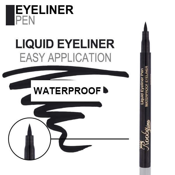 تست رنگی خط چشم بدنه مشکی روبی سیما خط چشم نمدی و ضد آب روبی سیما با بدنه مشکی و اپلیکاتور باثبات برای کشیدن خطوط صاف و پررنگ