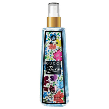بادی اسپلش مانتره مدل Gucci Flora رایحهای جوان، خوشبینانه و سرشار از عطر گلها، با ترکیبی از گل صدتومانی، رز و چوب صندل.
