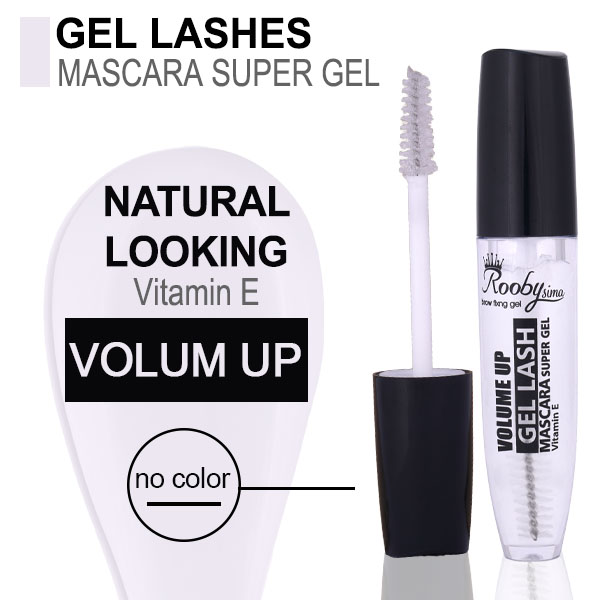 صابون ابرو ژله ای روبی سیما صابون ابرو و ژل بی رنگ لیفت کننده ابرو و مژه روبی سیما حاوی ویتامین E با براش اسپولی شفاف