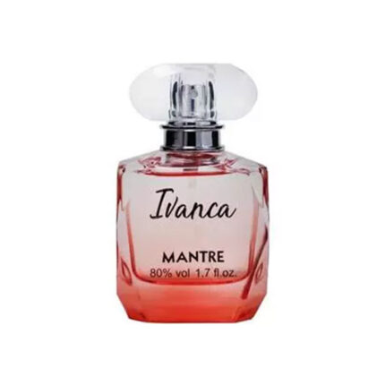 ادو پرفیوم زنانه ایوانکا (Ivanca) از برند مانتره با شیشه شفاف و در کریستالی