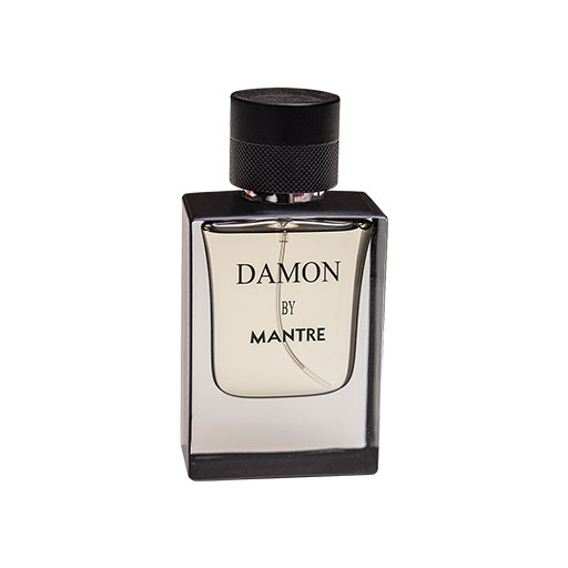 مانتره عطر دامون ادو پرفیوم مردانه دیمون (Damon) از برند مانتره با شیشه تیره و در مشکی