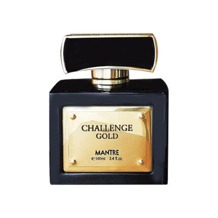 ادو پرفیوم چلنج گلد (Challenge Gold) از برند مانتره با شیشه تیره و در طلایی