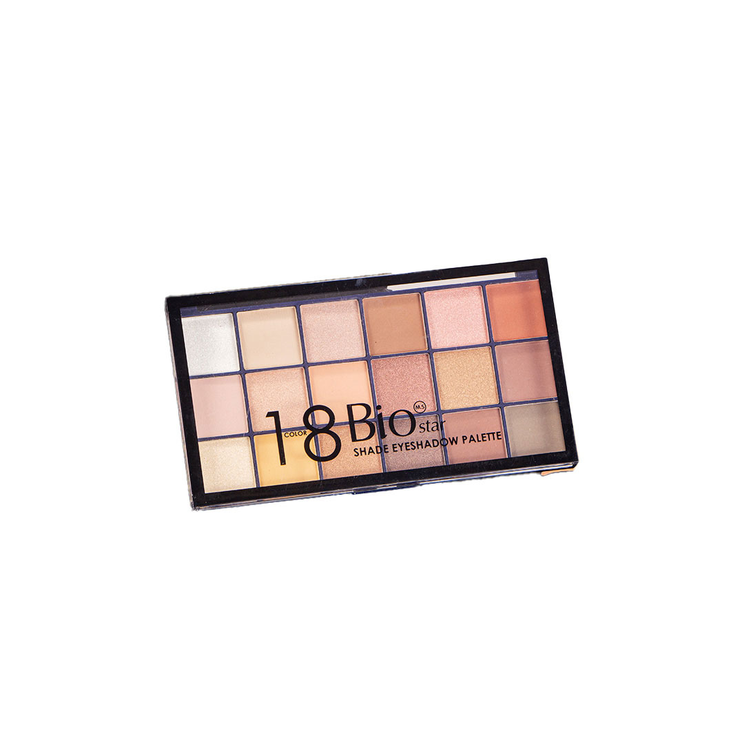 پالت-سایه-چشم-۱۸-رنگ-بیواستار پالت سایه چشم ۱۸ رنگ بیواستار با طیف رنگی نود، قهوهای و شاین