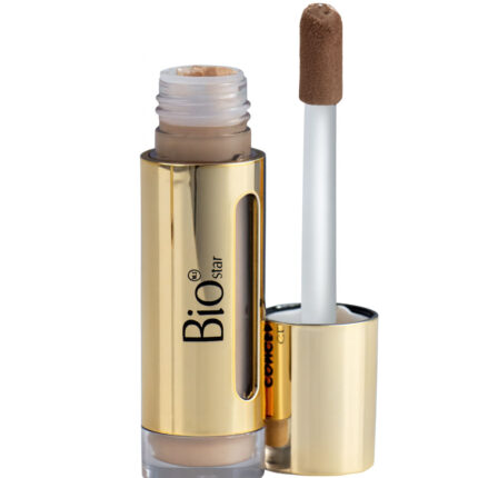 کانتور مایع بیواستار با اپلیکاتور و بافت سبک برای ایجاد جلوه طبیعی در بسته‌بندی طلایی