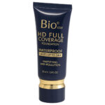 کرم پودر تیوپی بیواستار مدل HD Full Coverage با خاصیت ضد آلودگی و ضد آب در بسته‌بندی سرمه‌ای رنگ